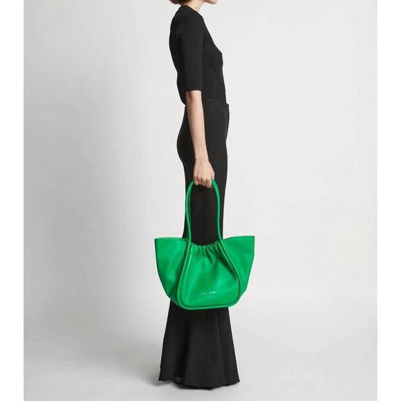 NEW PROENZA SCHOULER ruched tote bag in bottle green - Picture 4 of 6